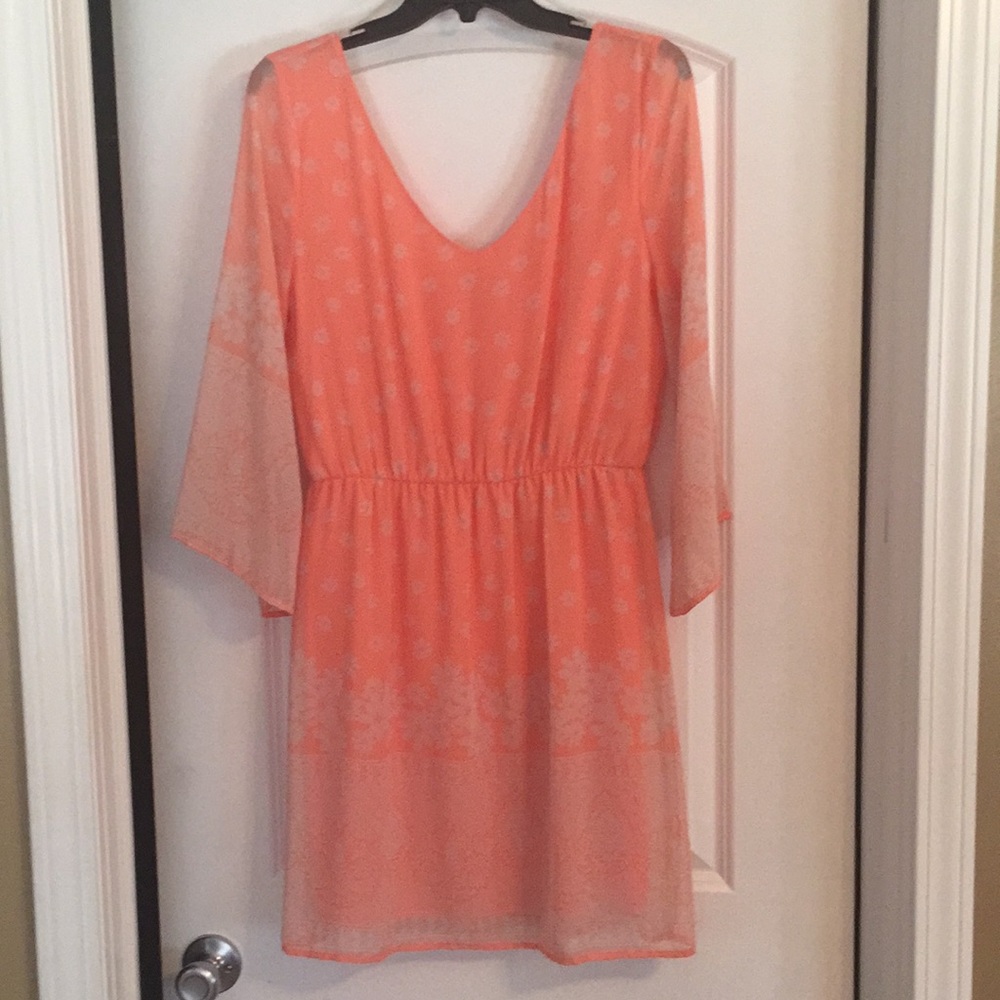 Francesca's coral detailed dress